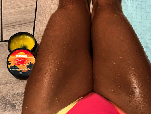 Using isletan Intensive Tanning Gel