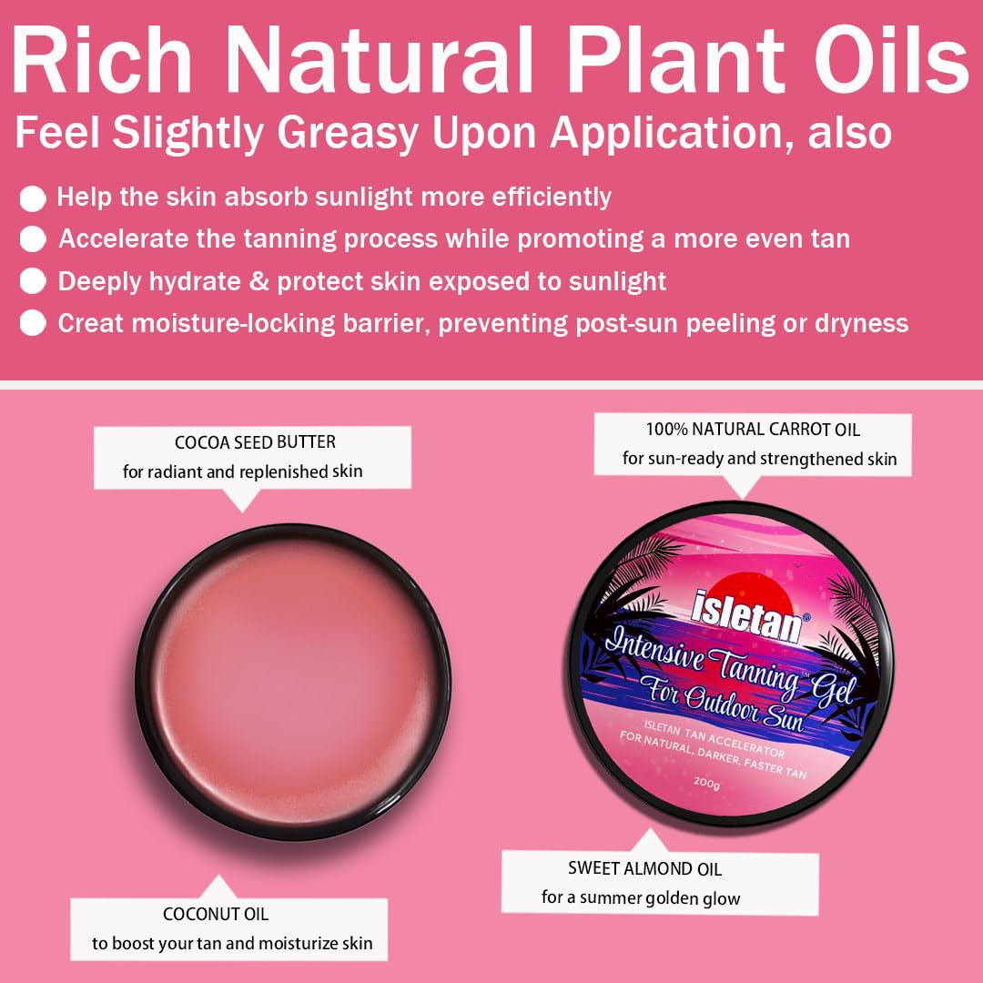 isletan intensive tanning luxe gel peach