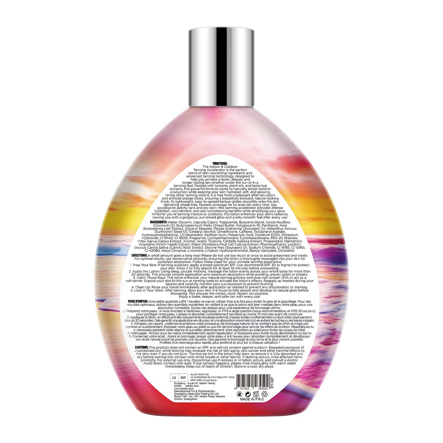 Sunglowy Tanning Lotion For Tanning Beds Perfume, Tanning Bed Lotion With Bronzer, 13.5fl.oz