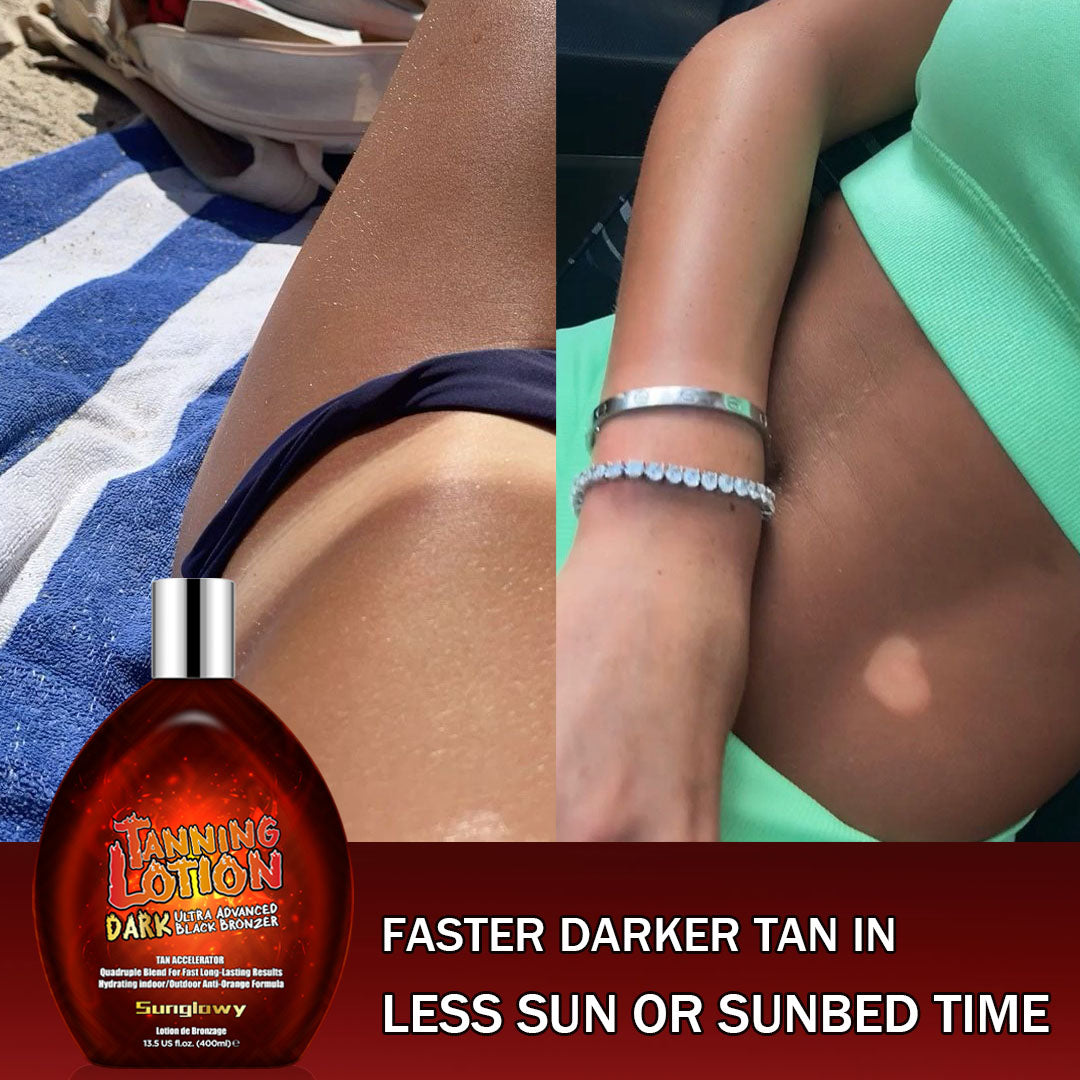 Sunglowy Tanning Lotion For Tanning Beds Pineapple, Tanning Bed Lotion With Bronzer, 13.5fl.oz