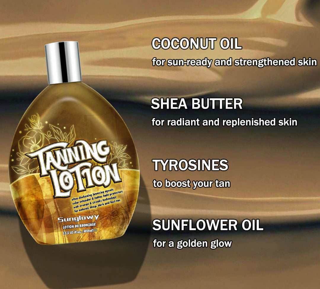 Sunglowy Tanning Lotion For Tanning Beds Mango, Tanning Bed Lotion With Bronzer, 13.5fl.oz