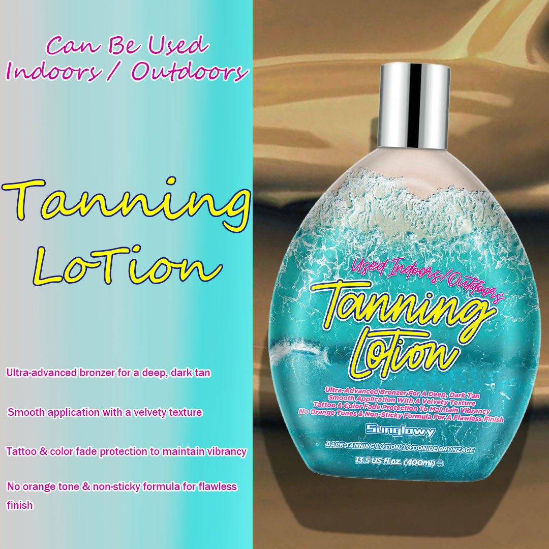 Tansbay Tanning Lotion For Tanning Beds Coconut, Tanning Bed Lotion With Bronzer, 13.5fl.oz
