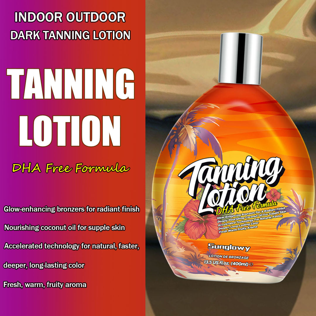 Sunglowy Tanning Lotion For Tanning Beds Grape, Tanning Bed Lotion With Bronzer, 13.5fl.oz
