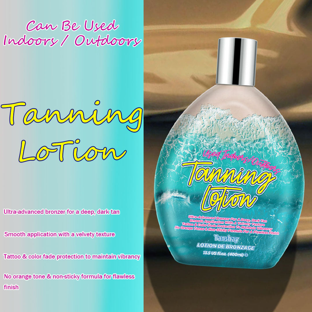 Tansbay Tanning Lotion For Tanning Beds Coconut, Tanning Bed Lotion With Bronzer, 13.5fl.oz