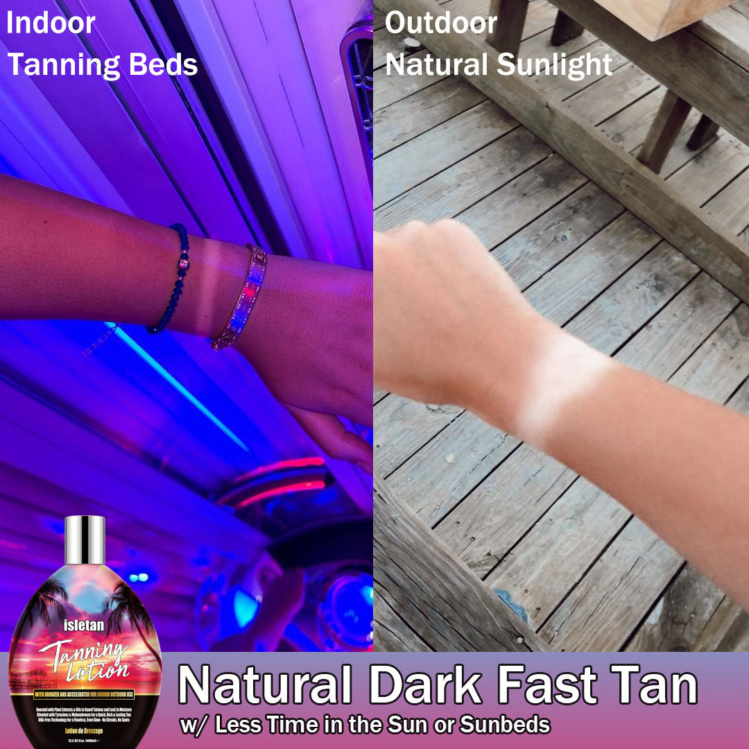 Vanilla Outdoor Indoor Tanning Lotion For Tanning Beds, Tanning Bed Lotion With Bronzer, 13.5fl.oz