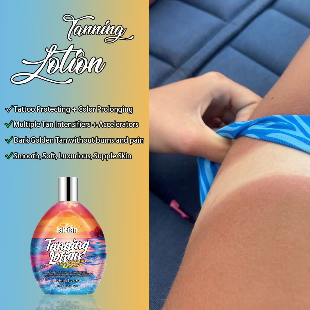 Cherry Outdoor Indoor Tanning Lotion For Tanning Beds, Tanning Bed Lotion With Bronzer, 13.5fl.oz
