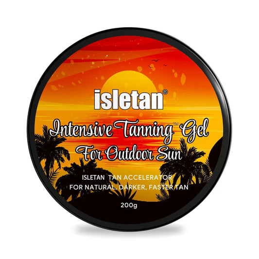 isletan intensive tanning gel pineapple, tanning gel for outdoor sun & tanning bed