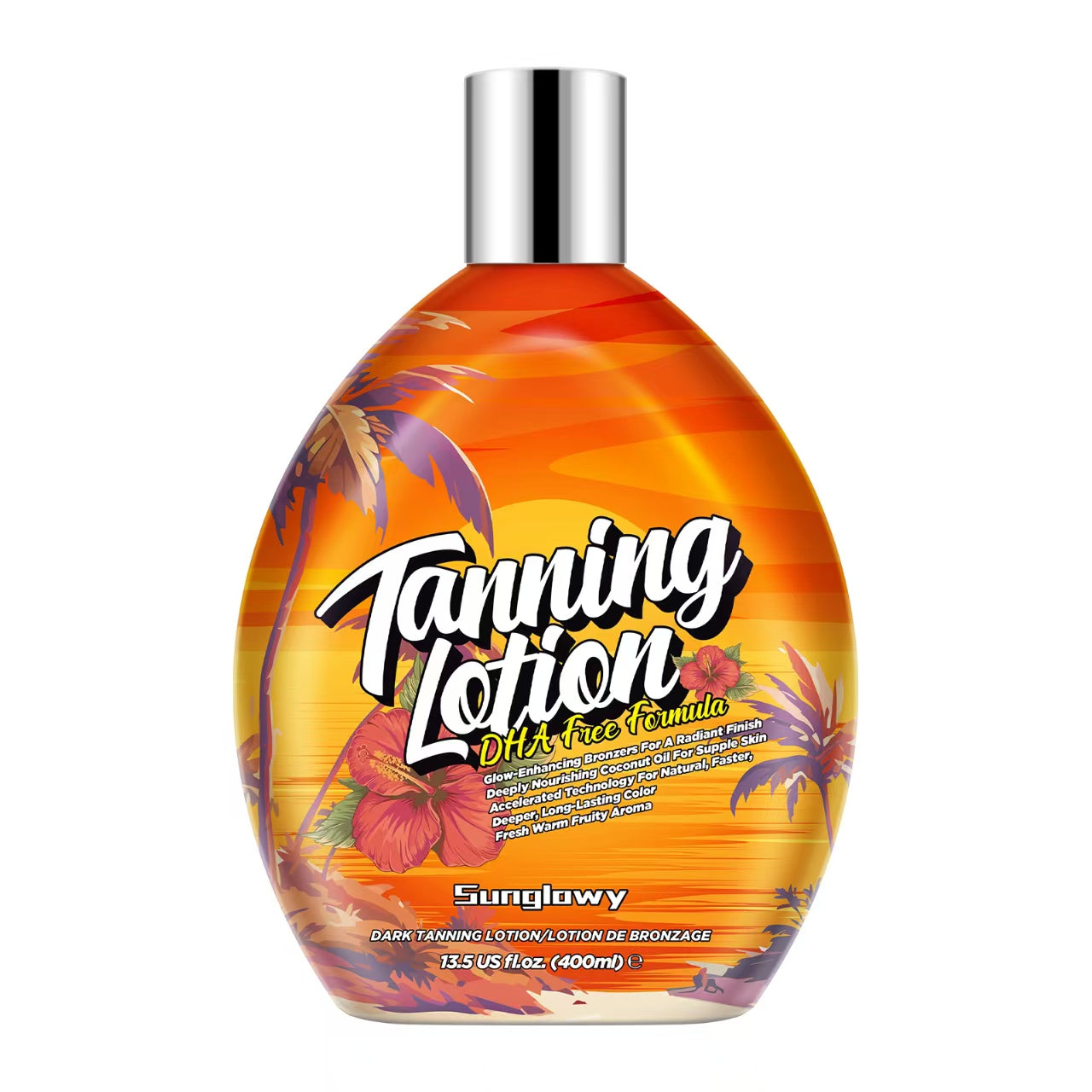 Sunglowy Tanning Lotion For Tanning Beds Grape, Tanning Bed Lotion With Bronzer, 13.5fl.oz