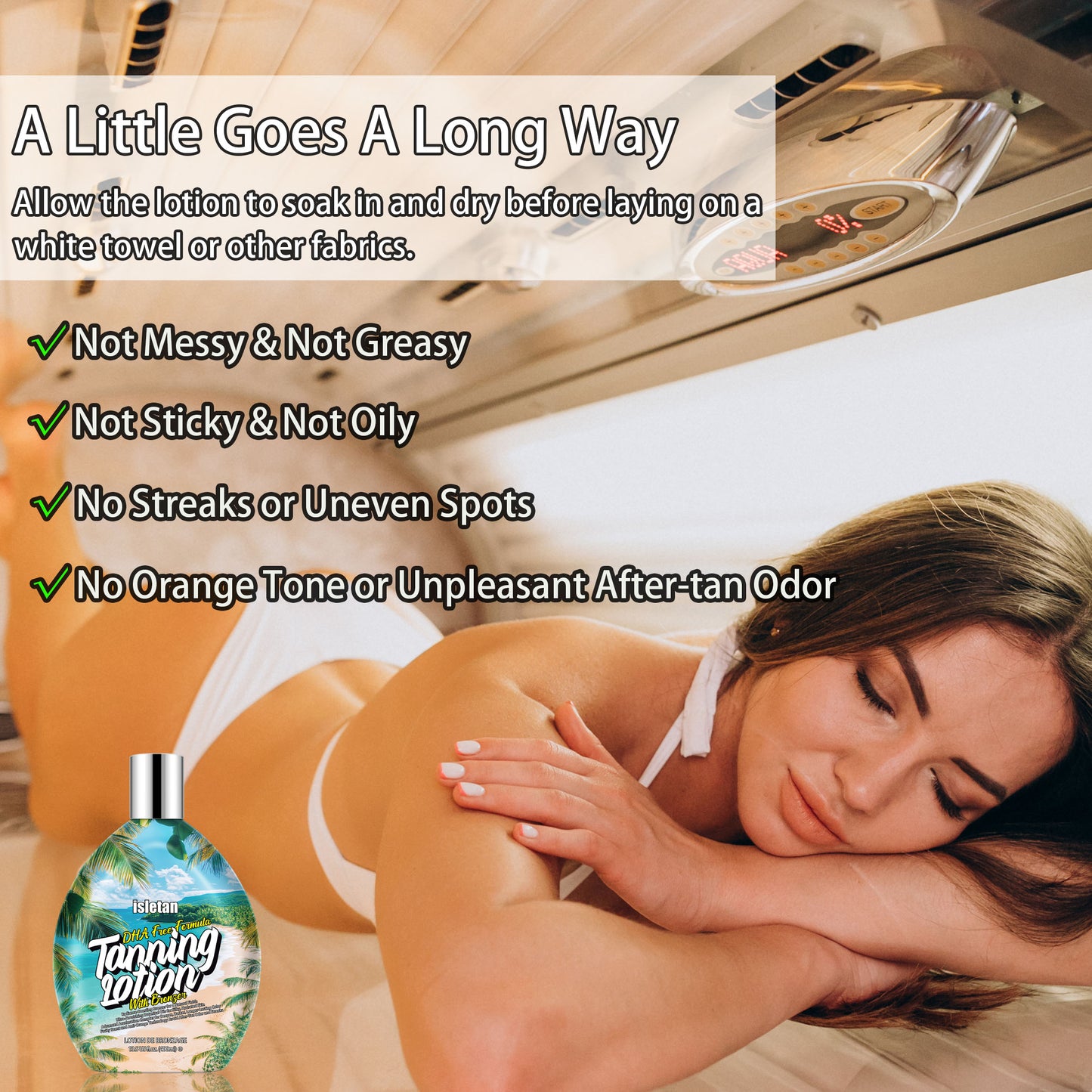 Pineapple Outdoor Indoor Tanning Lotion For Tanning Beds, Tanning Bed Lotion With Bronzer, 13.5fl.oz