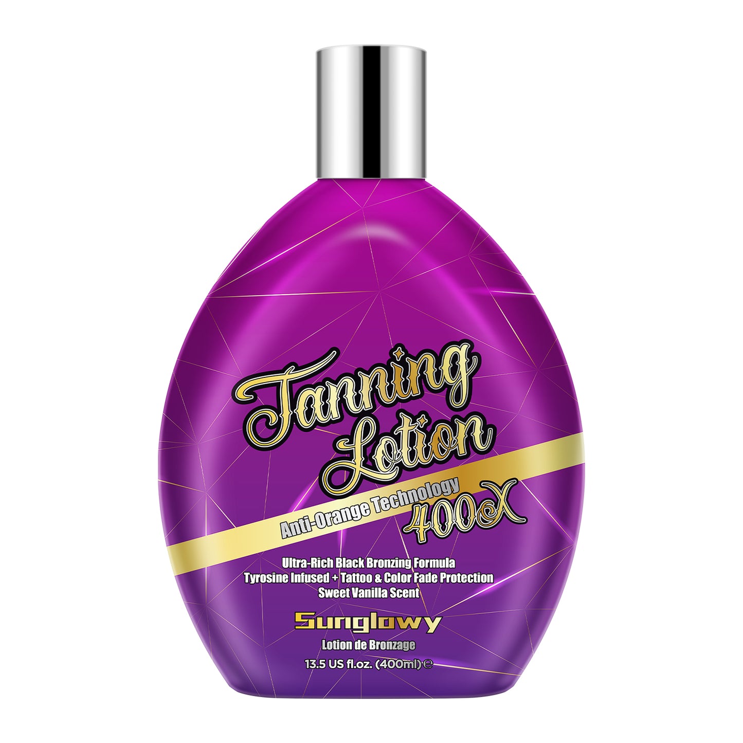 Sunglowy Tanning Lotion For Tanning Beds Vanilla, Tanning Bed Lotion With Bronzer, 13.5fl.oz
