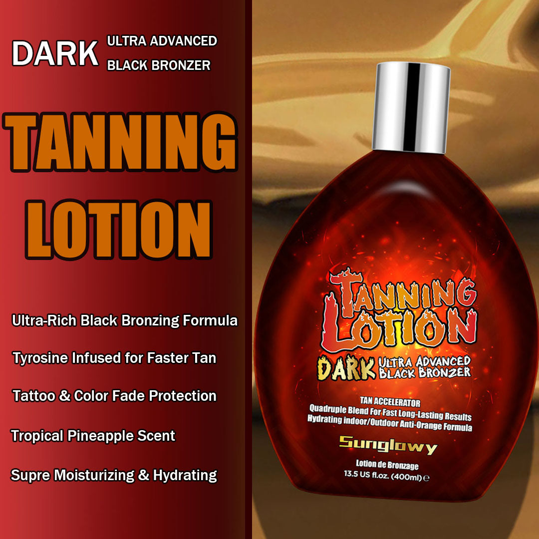 Sunglowy Tanning Lotion For Tanning Beds Pineapple, Tanning Bed Lotion With Bronzer, 13.5fl.oz
