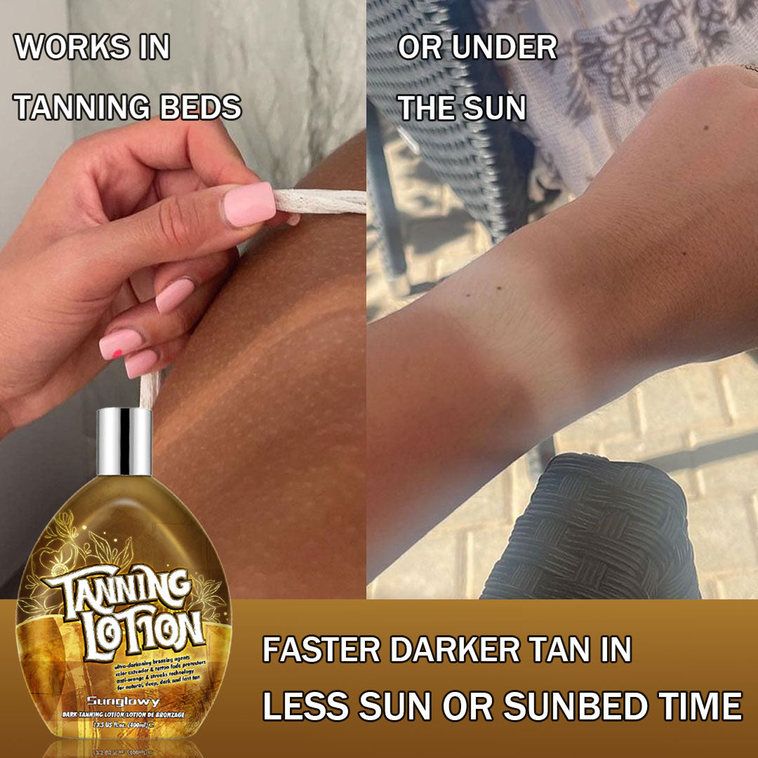 Sunglowy Tanning Lotion For Tanning Beds Mango, Tanning Bed Lotion With Bronzer, 13.5fl.oz