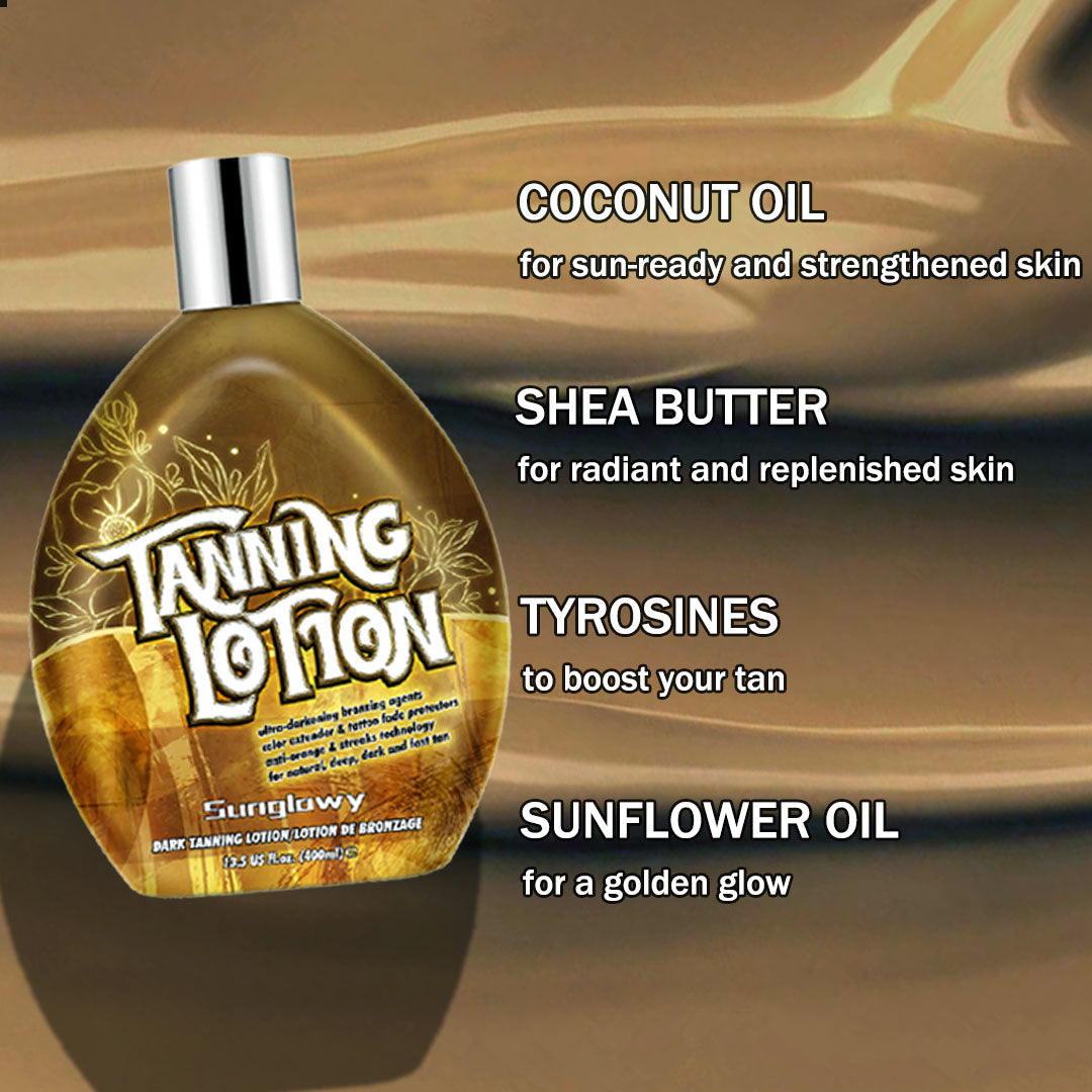 Sunglowy Tanning Lotion For Tanning Beds Mango, Tanning Bed Lotion With Bronzer, 13.5fl.oz