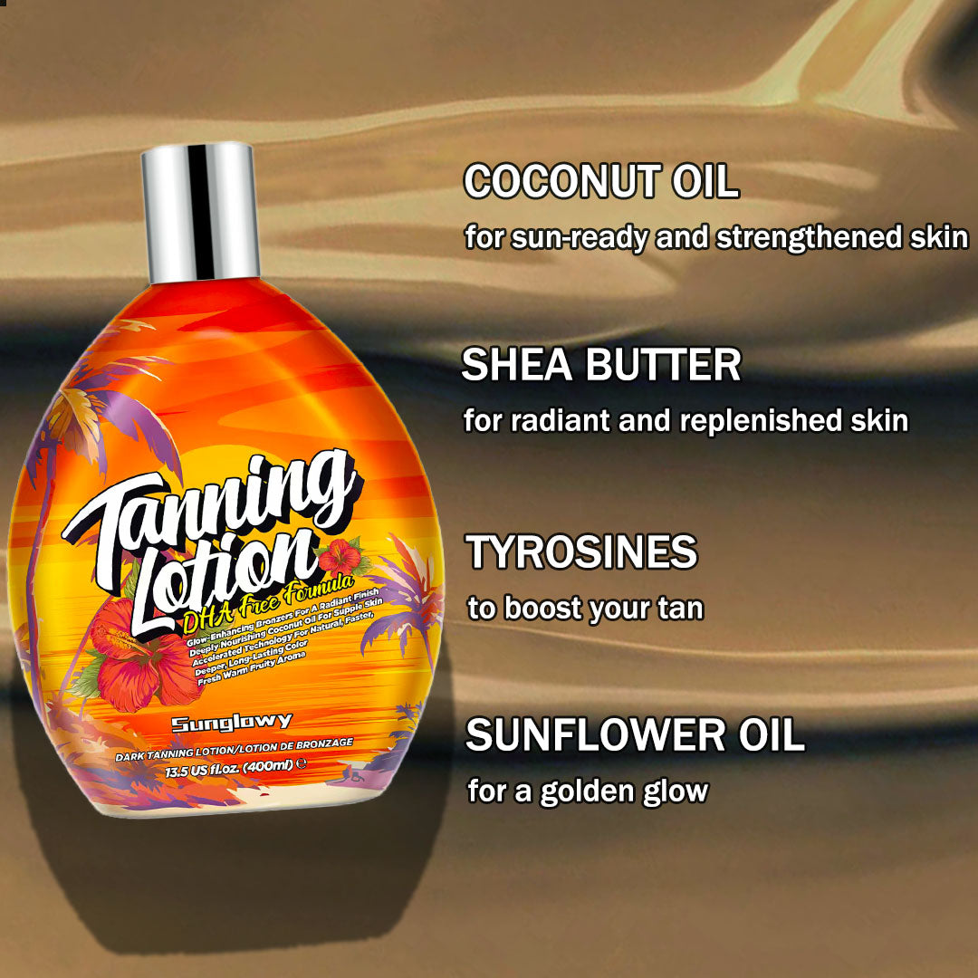 Sunglowy Tanning Lotion For Tanning Beds Grape, Tanning Bed Lotion With Bronzer, 13.5fl.oz