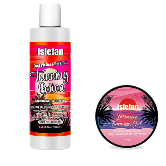 isletan intensive tanning gel & tanning lotion for tanning bed
