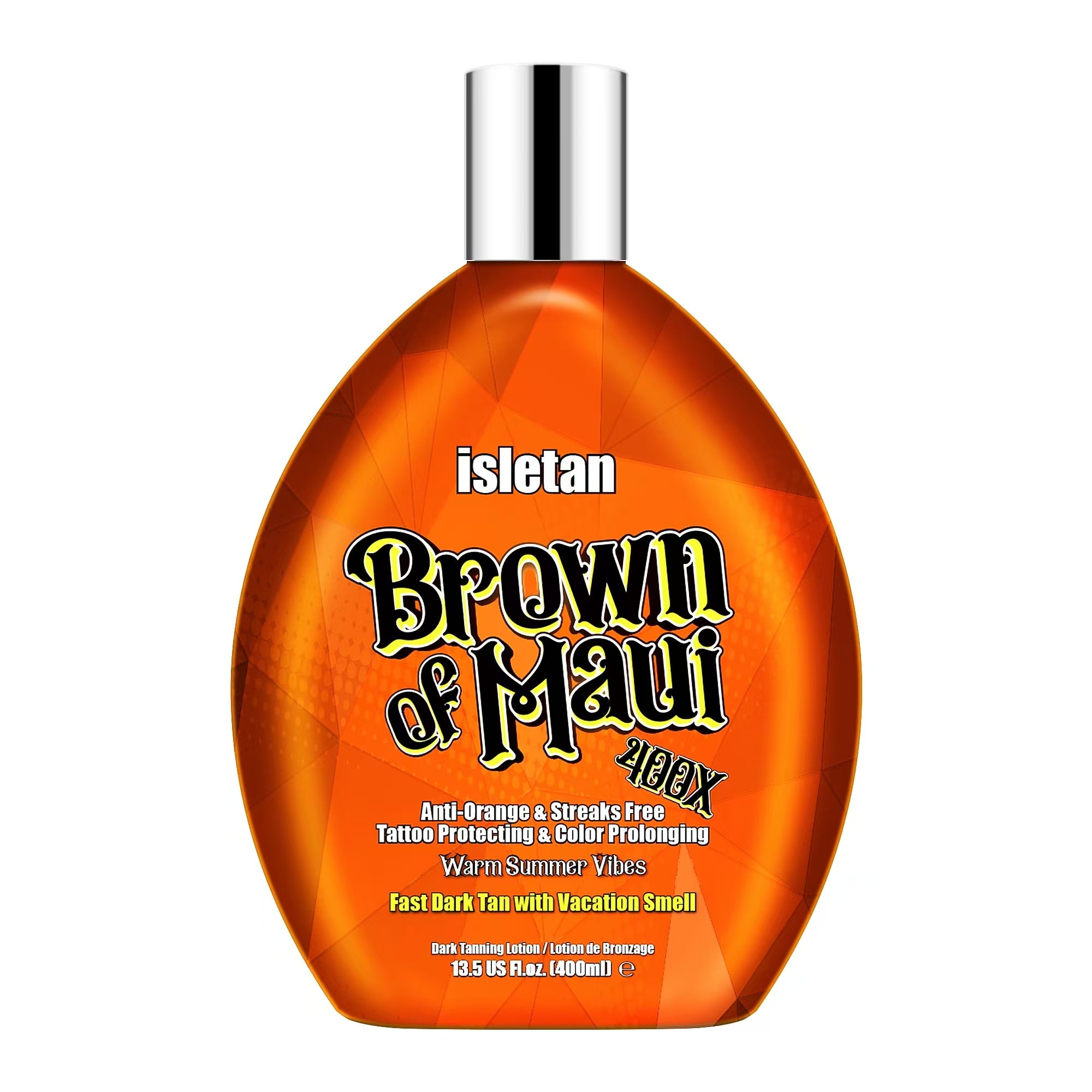 isletan Brown of Maui Indoor Outdoor Tanning Lotion with Bronzer and A
