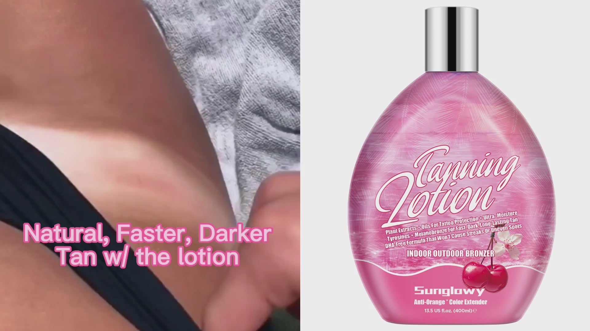Cherry tanning bed lotion